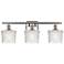 Niagra 26"W 3 Light Brushed Satin Nickel Bath Vanity Light w/ Clear Sh