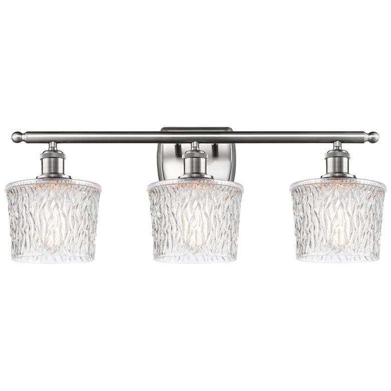 Image 1 Niagra 3 Light 26" LED Bath Light - Brushed Satin Nickel - Clear Shade