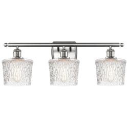 Niagra 3 Light 26" LED Bath Light - Brushed Satin Nickel - Clear Shade