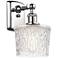 Niagra 7" LED Sconce - Chrome Finish - Clear Shade
