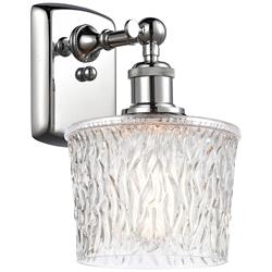 Niagra 7" LED Sconce - Chrome Finish - Clear Shade