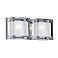 Nice Cube Frosted Glass 12" Wide ADA Bathroom Light