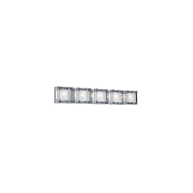 Image 1 Nice Cube Frosted Glass 33 1/2 inch Wide ADA Bathroom Light