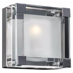 Nice Cube Frosted Glass 5 1/4&quot; High ADA Wall Sconce