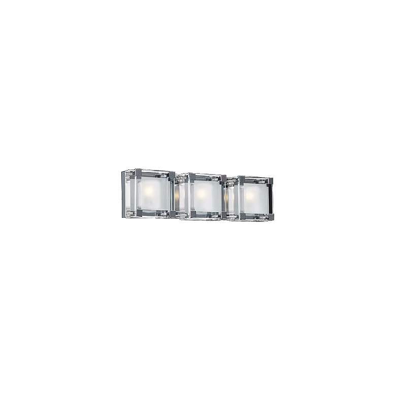 Image 1 Nice Cube Three Light 19 1/2 inch Wide ADA Bathroom Light