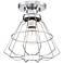 Nicholas 10" Wide Chrome Ceiling Light