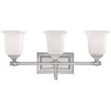 Nicholas Collection Brushed Nickel 22&quot; Wide Bathroom Light