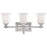 Nicholas Collection Brushed Nickel 22" Wide Bathroom Light