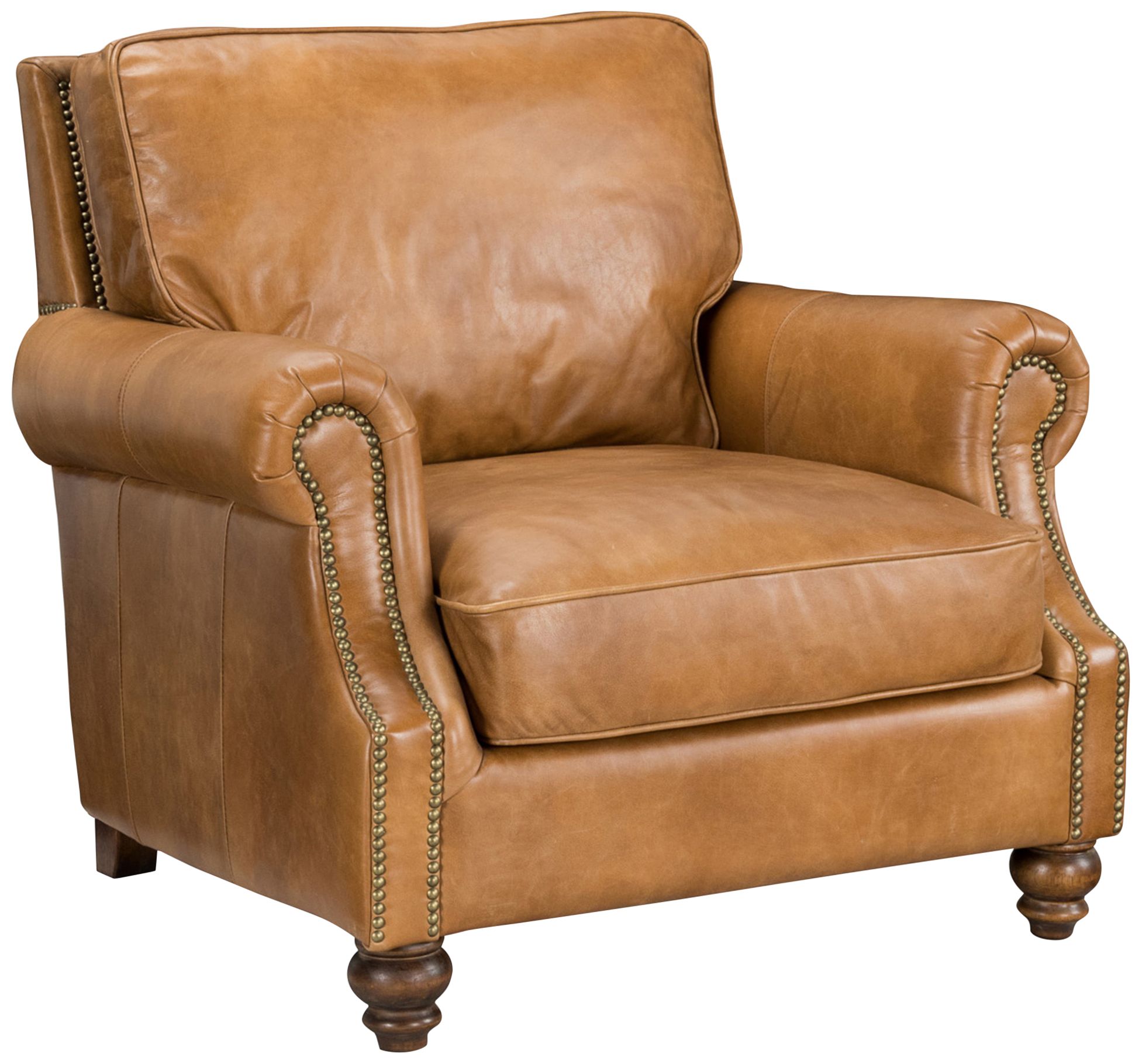 Nicholas Tan Top Grain Leather Club Chair - #894F0 | Lamps Plus