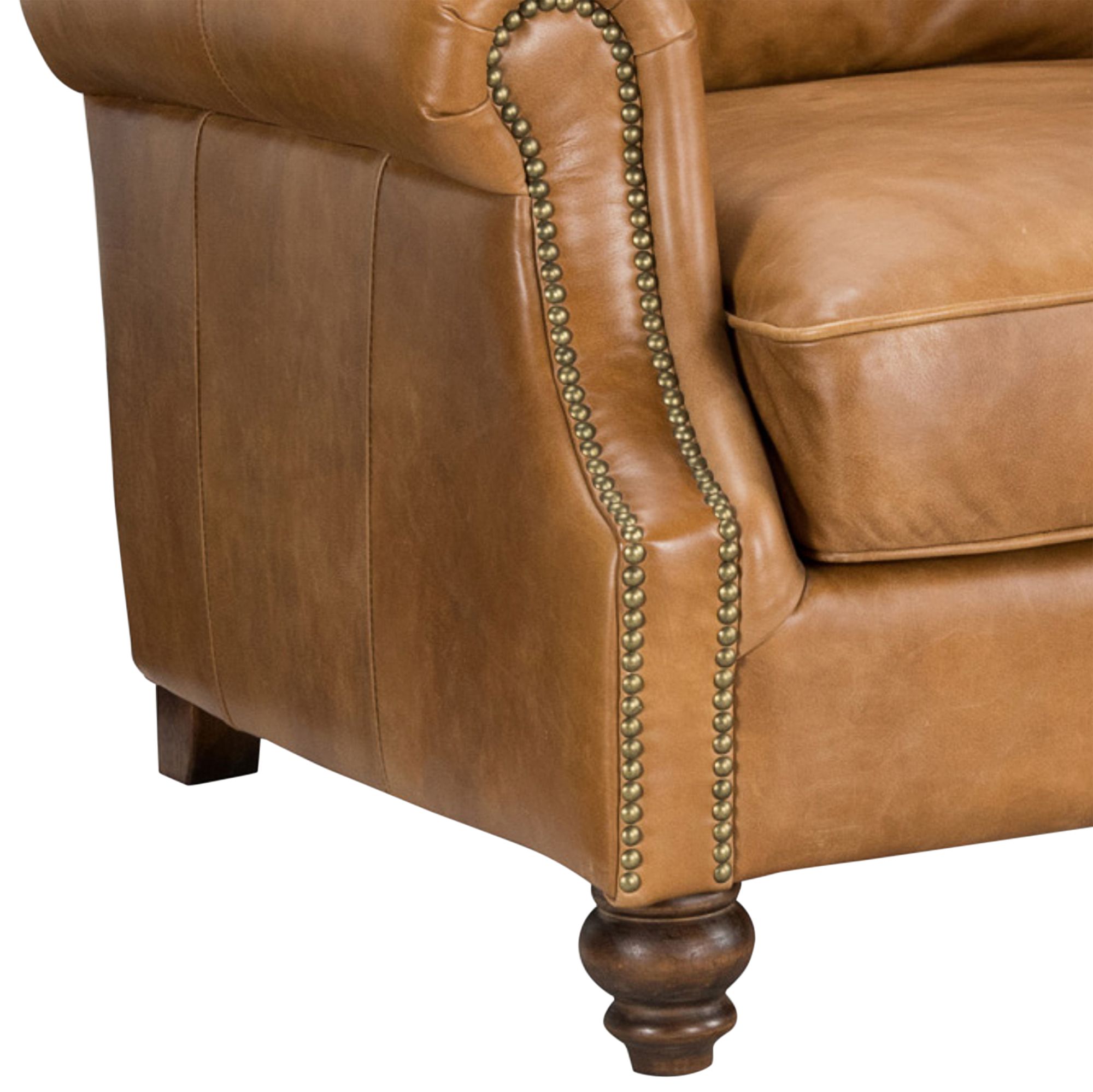 Nicholas Tan Top Grain Leather Club Chair - #894F0 | Lamps Plus