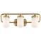 Nichols 24"W Antique Brass 3-Light Bath Light