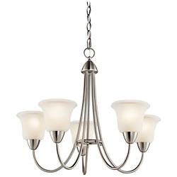 Nicholson Brushed Nickel Chandelier 5Lt