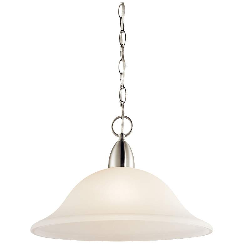 Image 1 Nicholson Brushed Nickel Pendant 1Lt