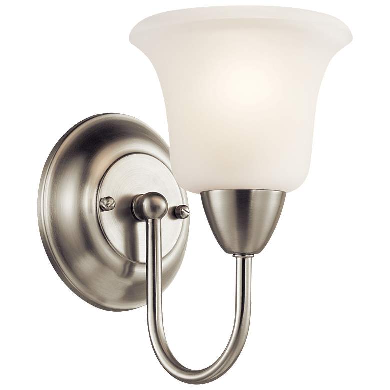 Image 1 Nicholson Brushed Nickel Wall Sconce 1Lt