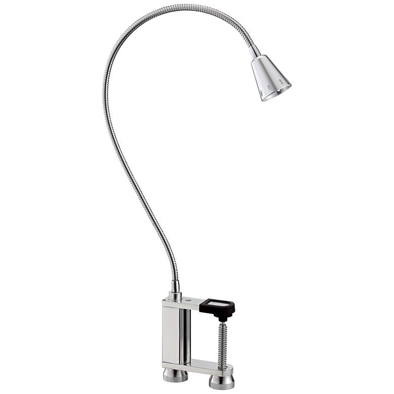 Image 1 Nickolas Brushed Steel Flexible LED Clamp-On Barbecue Light