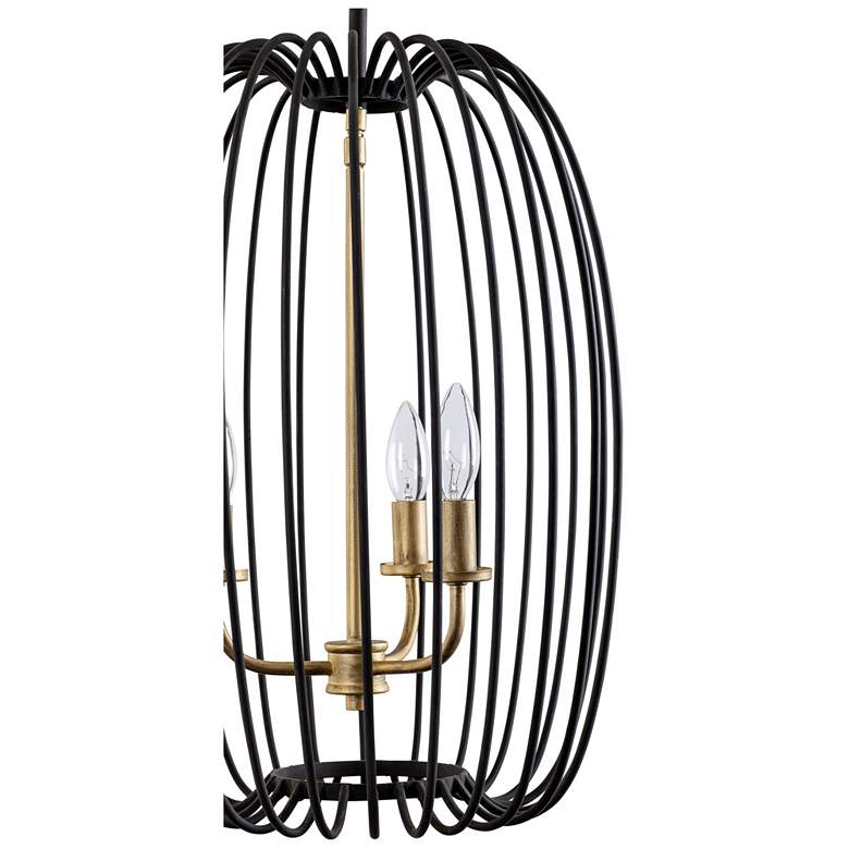 Image 3 Nico 3-Lt Foyer Pendant - Carbon & Havana Gold more views