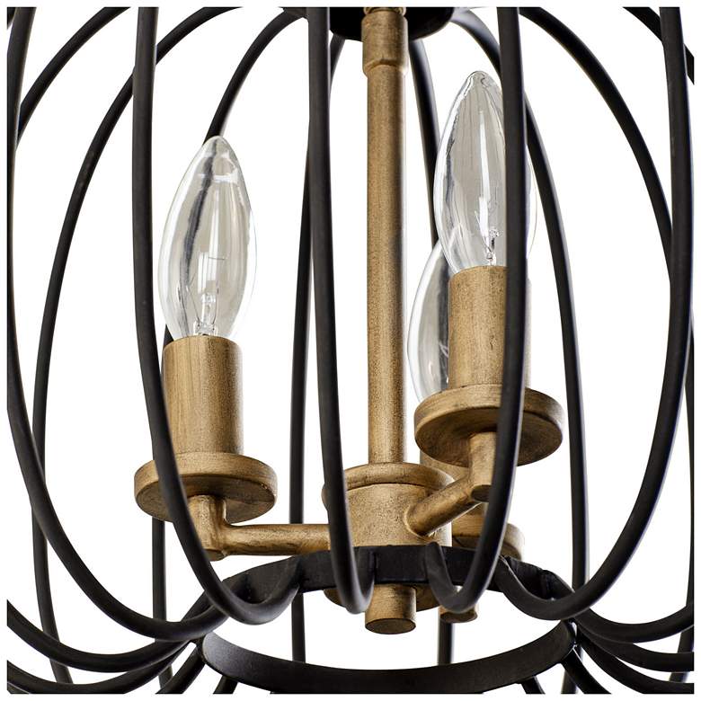 Image 3 Nico 3-Lt Mini Pendant - Carbon & Havana Gold more views