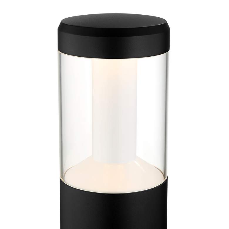 Image 2 Nicola 20" High Black LED Landscape Bollards Set of 2 more views