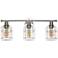 Nicolai 25" Wide Brushed Nickel 3-Light Bath Light
