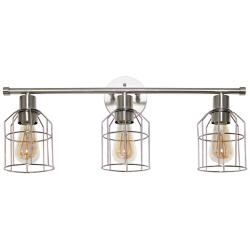 Nicolai 25" Wide Brushed Nickel 3-Light Bath Light