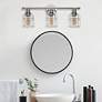 6_Nicolai 25" Wide Brushed Nickel 3-Light Bath Light more views
