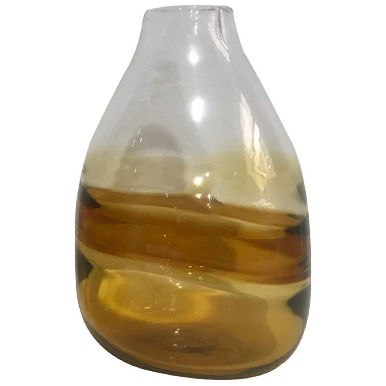 Image 1 Nicole Amber & Clear Vase