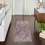 Thumbnail1 of Nicole Curtis Series 1 SR101 2'x6' Red Blue Runner Area Rug