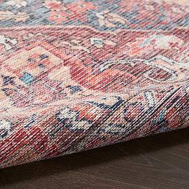 Image5 of Nicole Curtis Series 1 SR101 2'x6' Red Blue Runner Area Rug more views