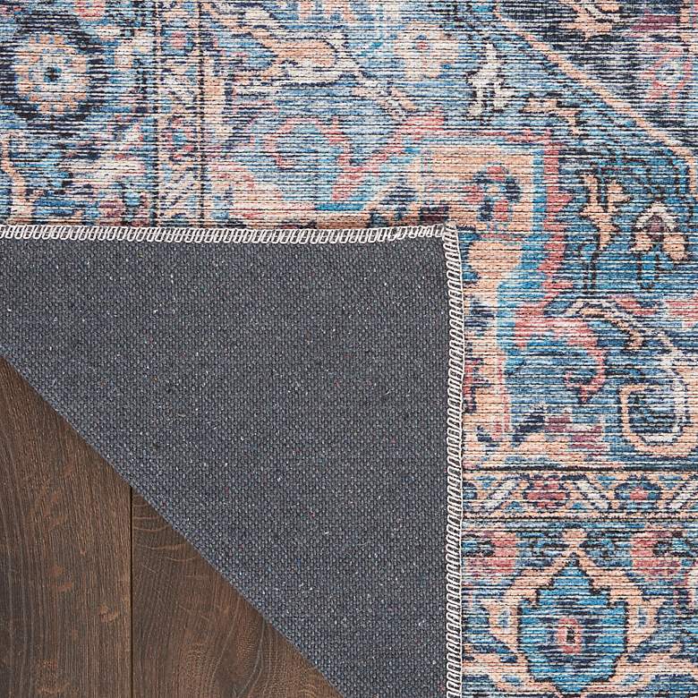 Image 3 Nicole Curtis Series 1 SR101 4'x6' Blue Pink Area Rug more views