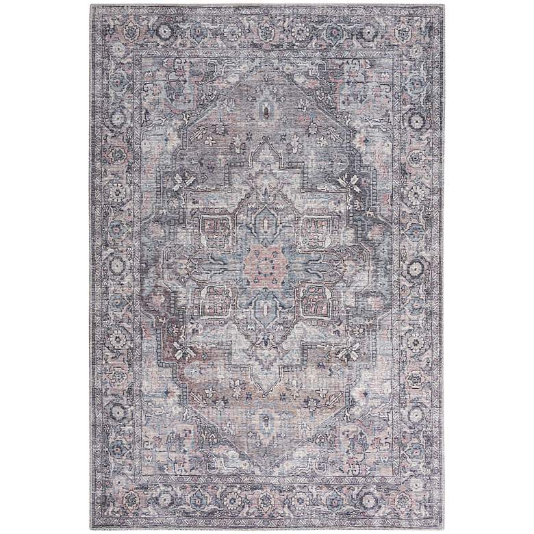 Image 2 Nicole Curtis Series 1 SR101 4'x6' Gray Beige Area Rug