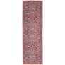 Thumbnail2 of Nicole Curtis Series 1 SR102 2'x6' Red Navy Runner Area Rug