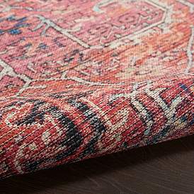 Image5 of Nicole Curtis Series 1 SR102 2'x6' Red Navy Runner Area Rug more views
