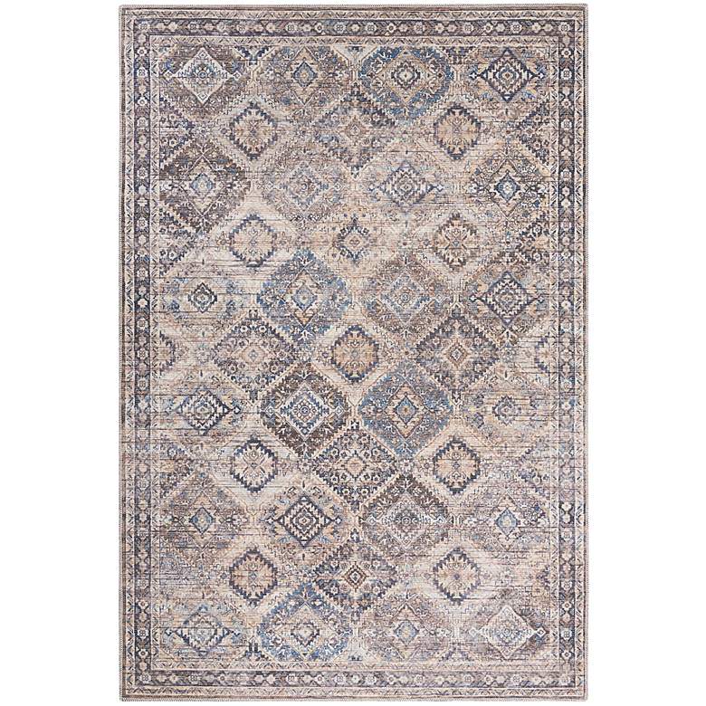 Image 2 Nicole Curtis Series 1 SR103 4'x6' Ivory Brown Area Rug