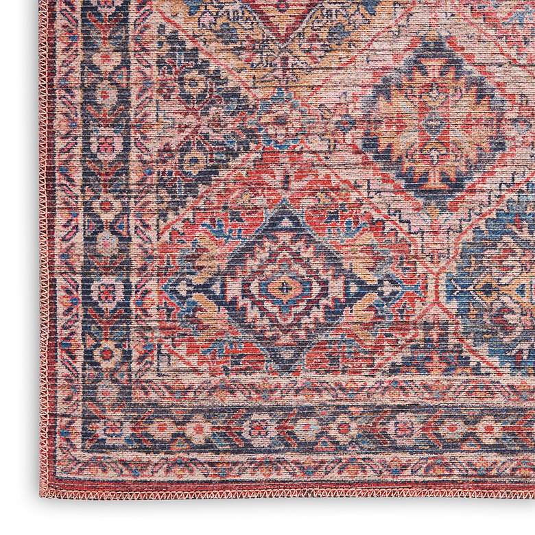 Image 4 Nicole Curtis Series 1 SR103 5'3"x7'3" Red Navy Area Rug more views