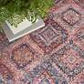Nicole Curtis Series 1 SR103 5&#39;3"x7&#39;3" Red Navy Area Rug