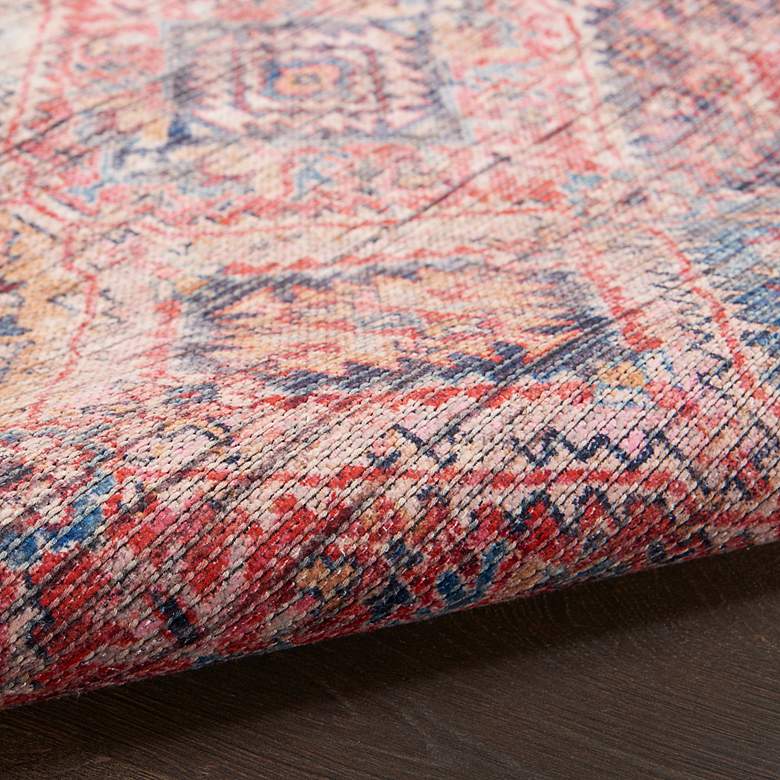Image 6 Nicole Curtis Series 1 SR103 5'3"x7'3" Red Navy Area Rug more views