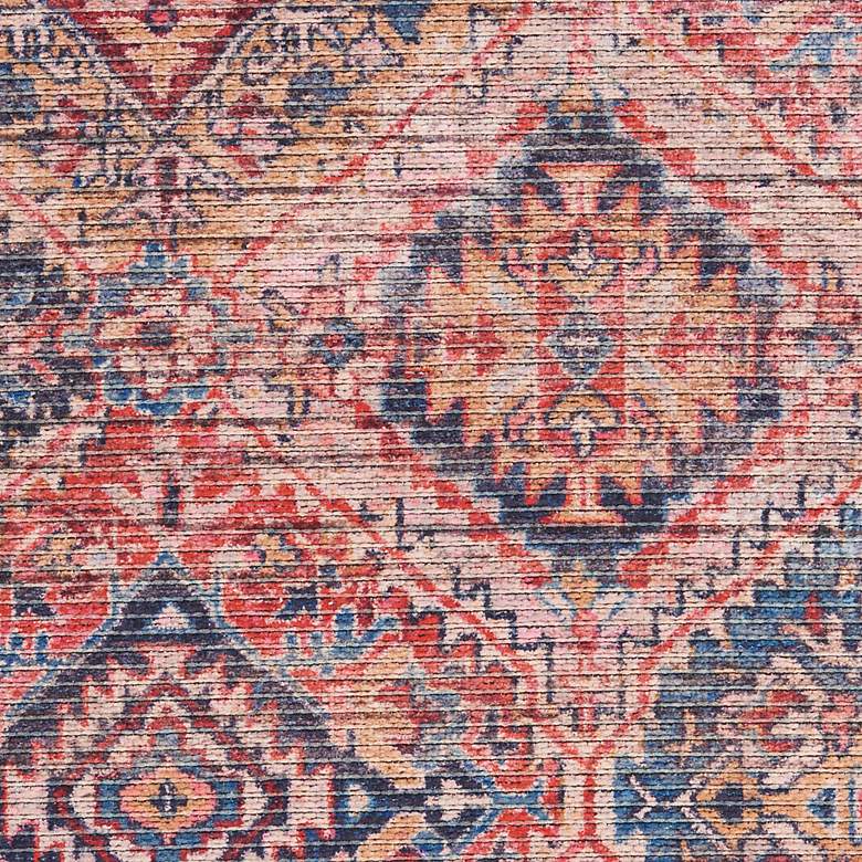 Image 7 Nicole Curtis Series 1 SR103 5'3"x7'3" Red Navy Area Rug more views