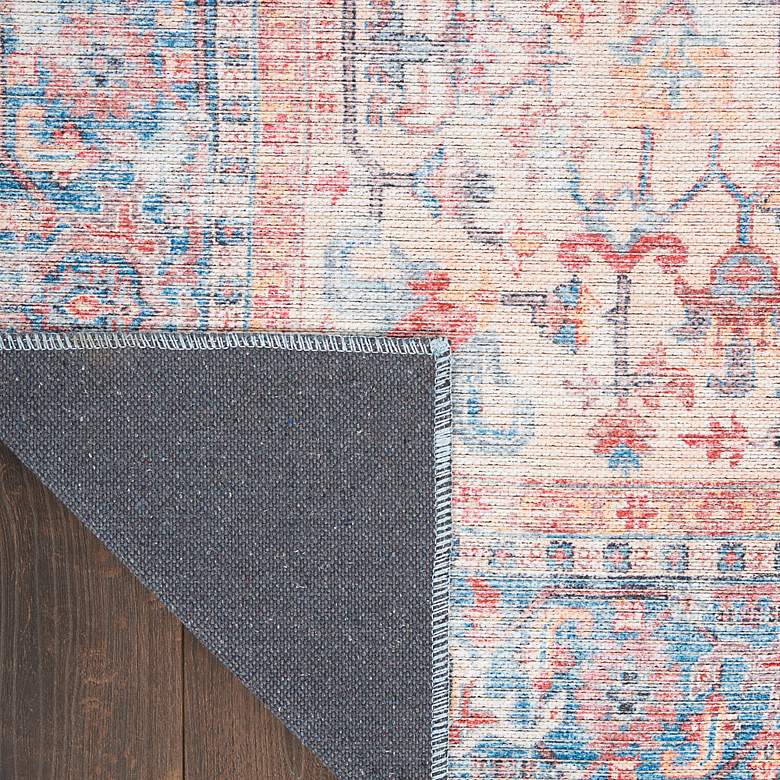 Image 3 Nicole Curtis Series 1 SR104 4'x6' Blue Red Area Rug more views