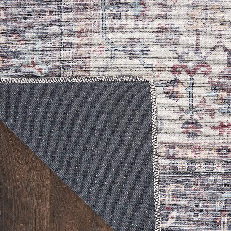 Image 2 Nicole Curtis Series 1 SR104 4'x6' Soft Gray Area Rug