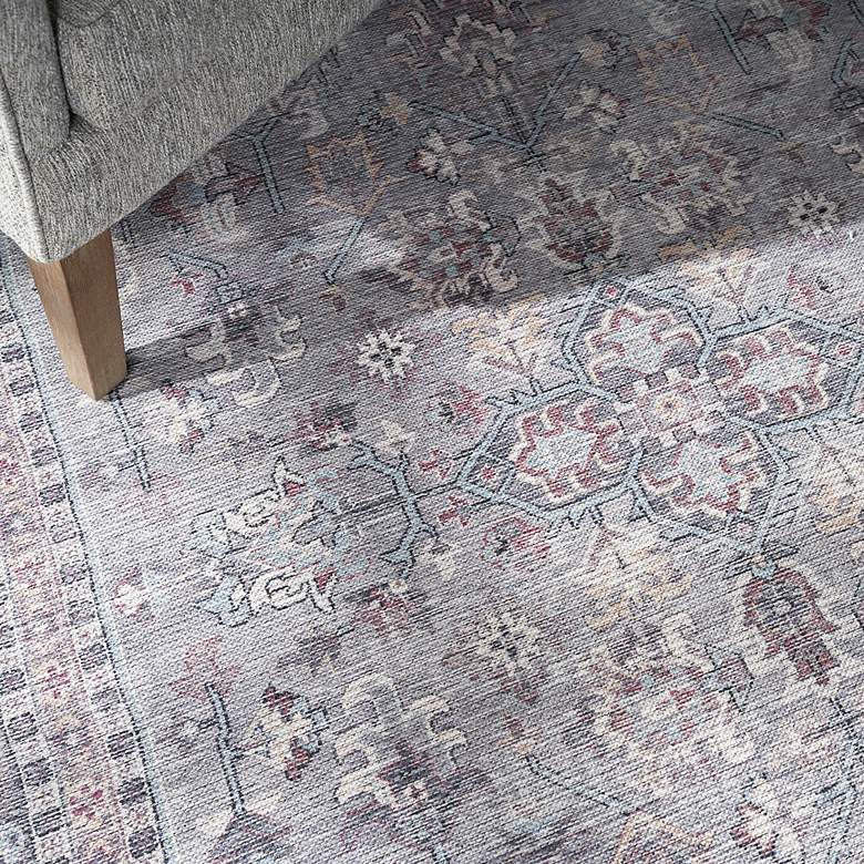 Image 4 Nicole Curtis Series 1 SR104 4'x6' Soft Gray Area Rug more views