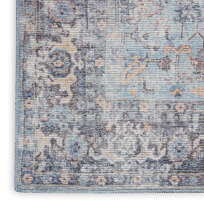 Image 3 Nicole Curtis Series 1 SR104 5'3"x7'3" Light Gray Blue Ru more views