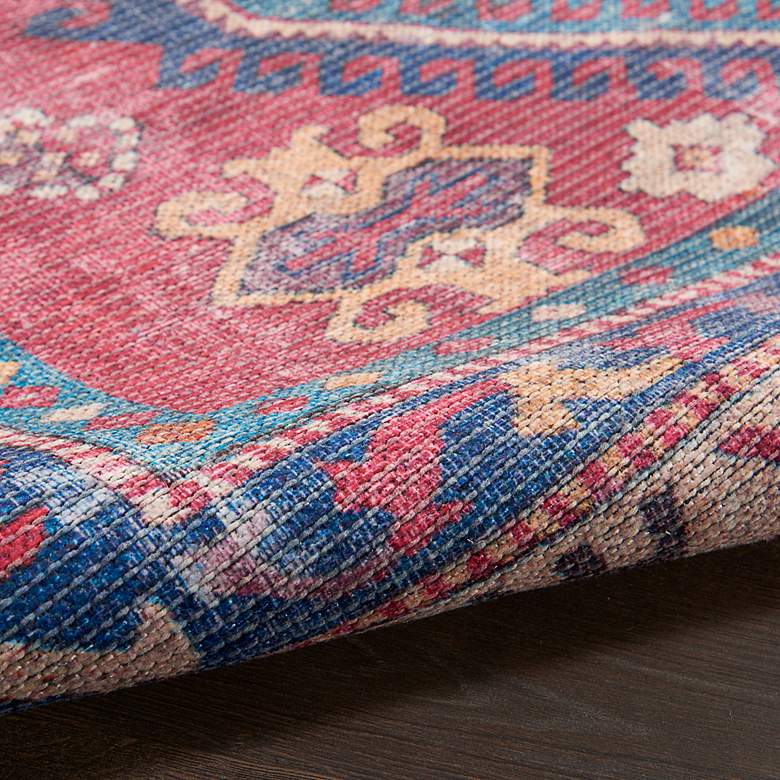 Image 5 Nicole Curtis Series 1 SR105 4'x6' Red Navy Area Rug more views