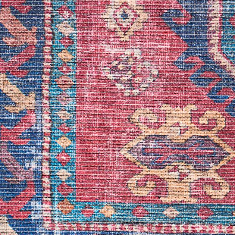 Image 6 Nicole Curtis Series 1 SR105 4'x6' Red Navy Area Rug more views