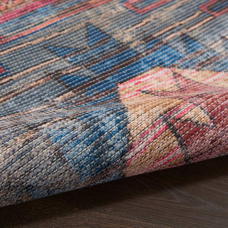 Image 5 Nicole Curtis Series 1 SR106 5'3"x7'3" Blue Ivory Area Ru more views