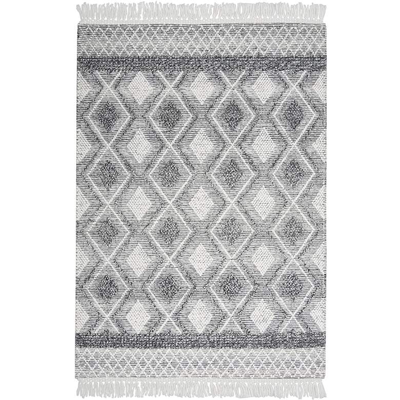 Image 2 Nicole Curtis Series 3 SR301 5'3"x7'6" Gray Ivory Area Ru