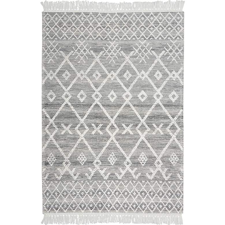 Image 2 Nicole Curtis Series 3 SR302 5'3"x7'6" Gray Ivory Area Ru