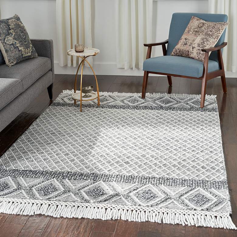 Image 7 Nicole Curtis Series 3 SR303 5'3"x7'6" Gray Ivory Area Ru more views
