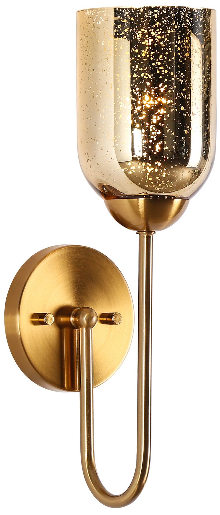 Image 2 Nicomedes 1-Light Brass Glass Wall Sconces - Made to Order