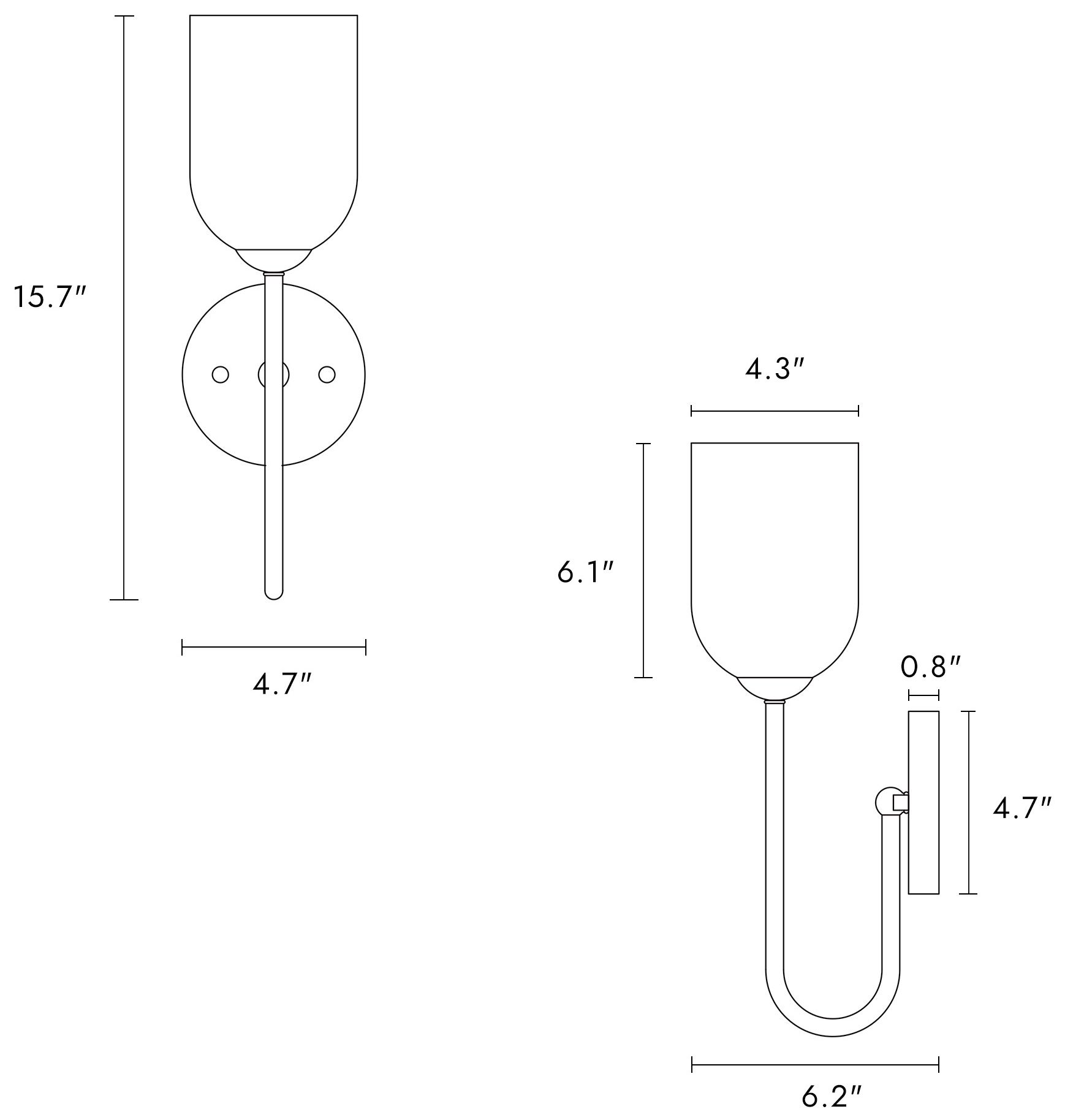 Image 3 Nicomedes 1-Light Brass Glass Wall Sconces - Made to Order more views