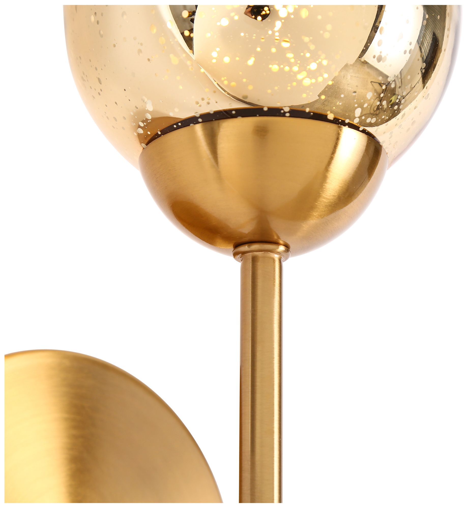 Nicomedes 1-Light Brass Glass Wall Sconces - Made to Order